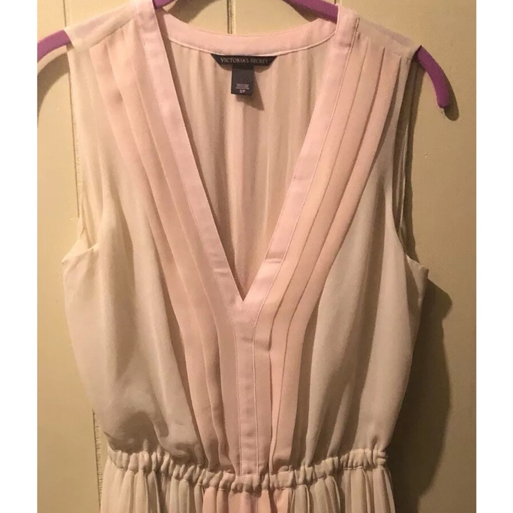 Victoria’s Secret pastel chiffon flowy girly flirty spring summer flowy dress S